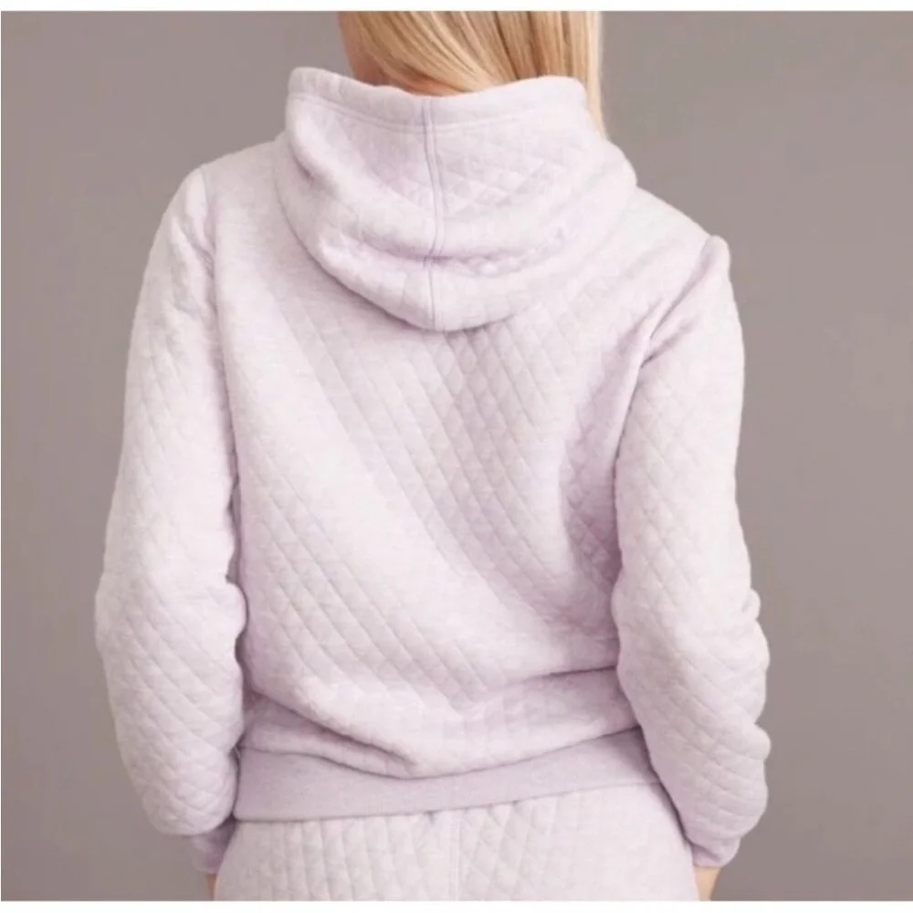 Marine Layer Corbet Lavender Quilted Hooded Sweatshirt - Picture 2 of 9